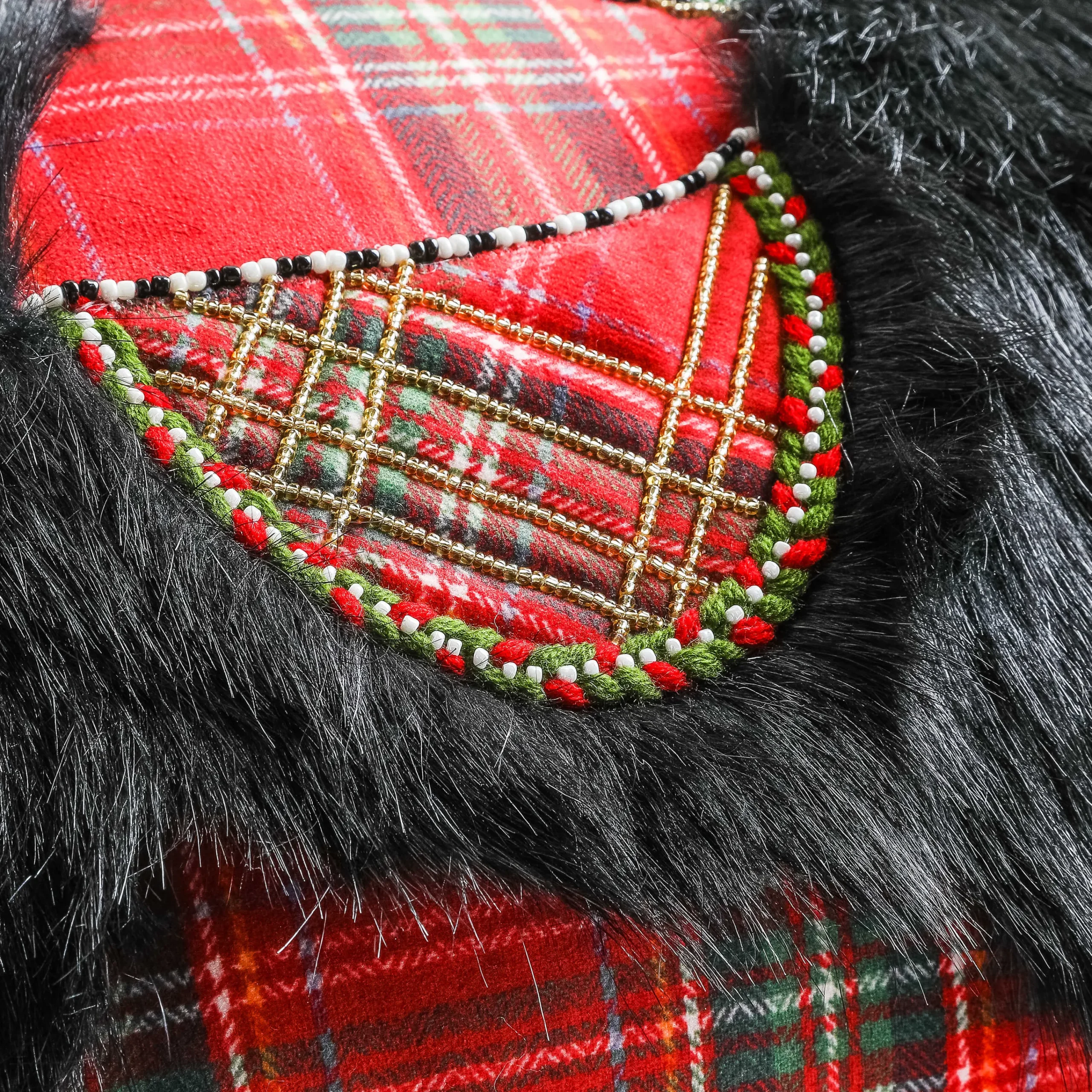 MacKenzie-Childs Holiday|Pillows, Throws, & Cushions<Tartan Scottie Lumbar Pillow