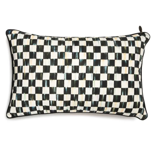 MacKenzie-Childs Holiday|Pillows, Throws, & Cushions<Tartastic Bow Lumbar Pillow