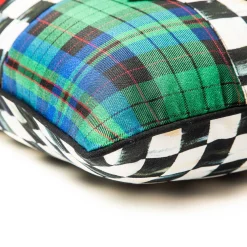 MacKenzie-Childs Holiday|Pillows, Throws, & Cushions<Tartastic Bow Lumbar Pillow