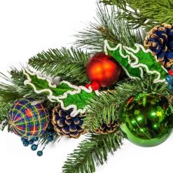 MacKenzie-Childs Holiday|Greenery & Florals<Tartastic Illuminated Swag