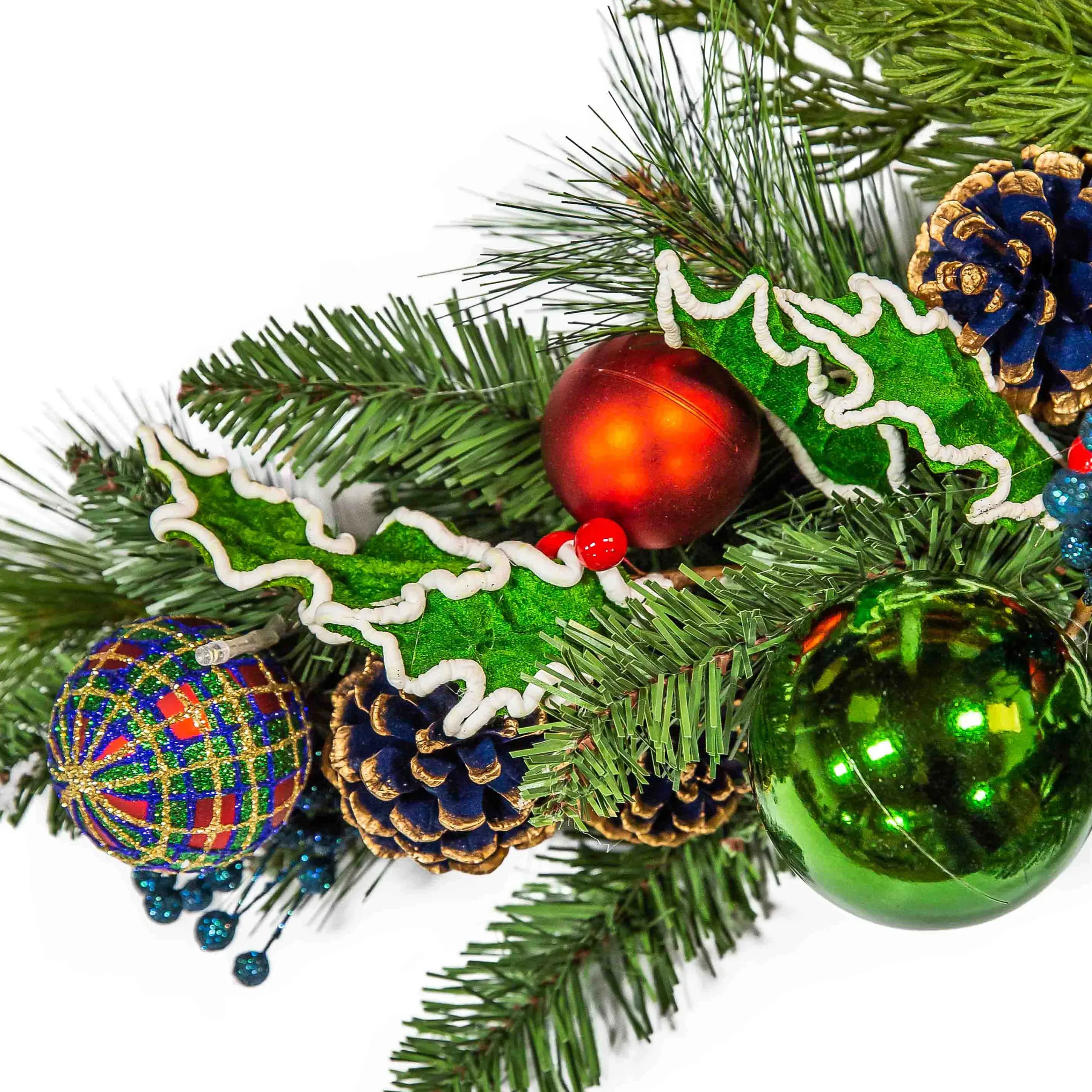 MacKenzie-Childs Holiday|Greenery & Florals<Tartastic Illuminated Swag
