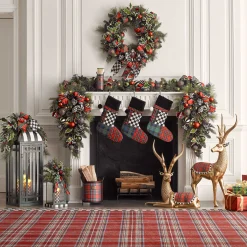 MacKenzie-Childs Holiday|Outdoor<Tartastic Kindling Holder