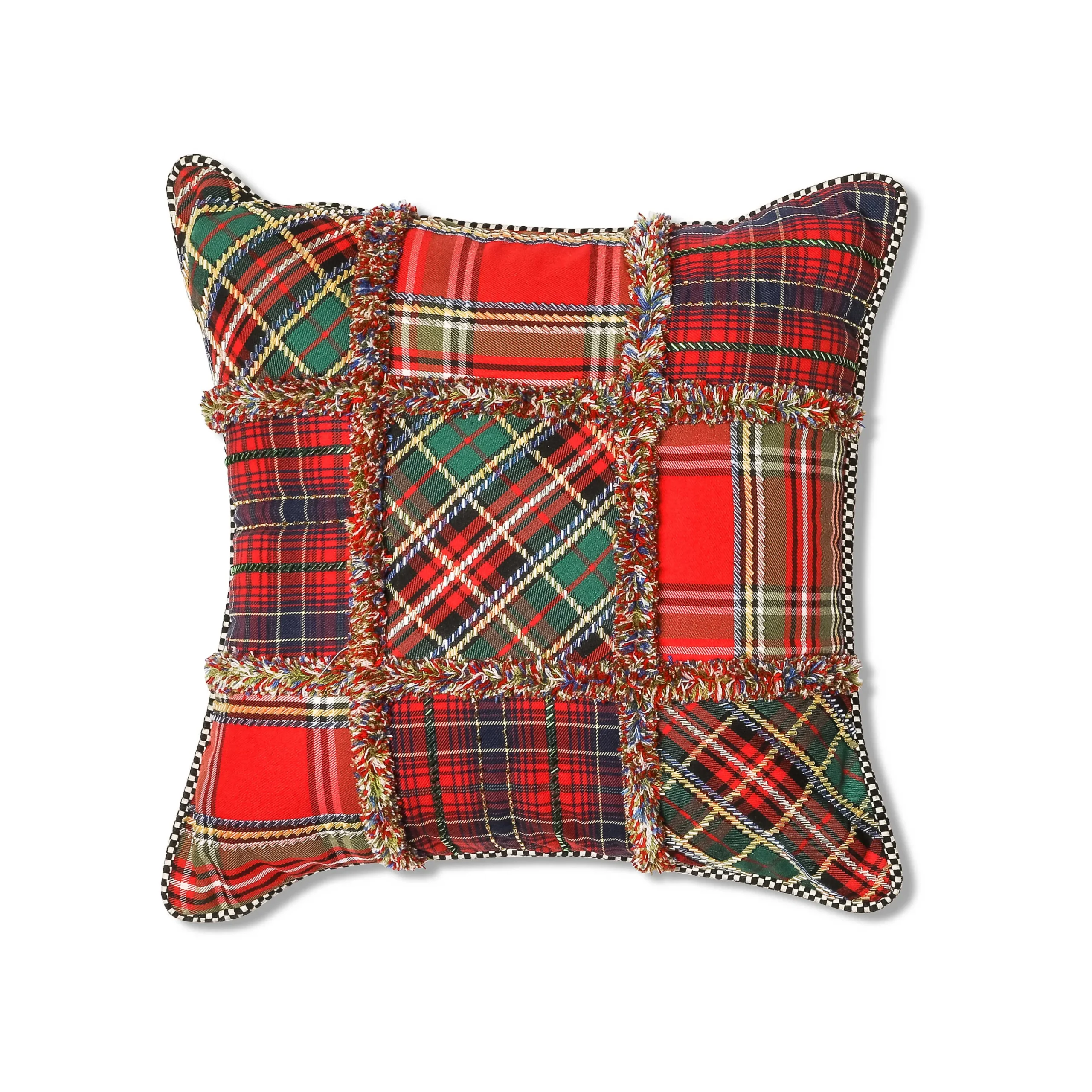 MacKenzie-Childs Holiday|Pillows, Throws, & Cushions<Tartastic Patch Throw Pillow