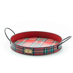 MacKenzie-Childs Holiday|Outdoor<Tartastic Serving Trays, Set of 2