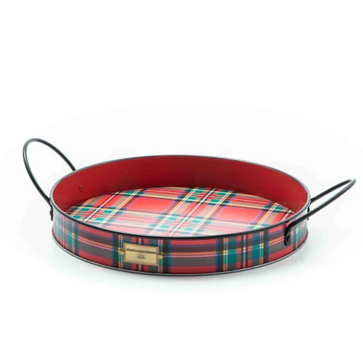 MacKenzie-Childs Holiday|Outdoor<Tartastic Serving Trays, Set of 2