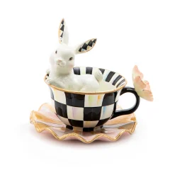 MacKenzie-Childs Easter|Spring<Teacup Bunny