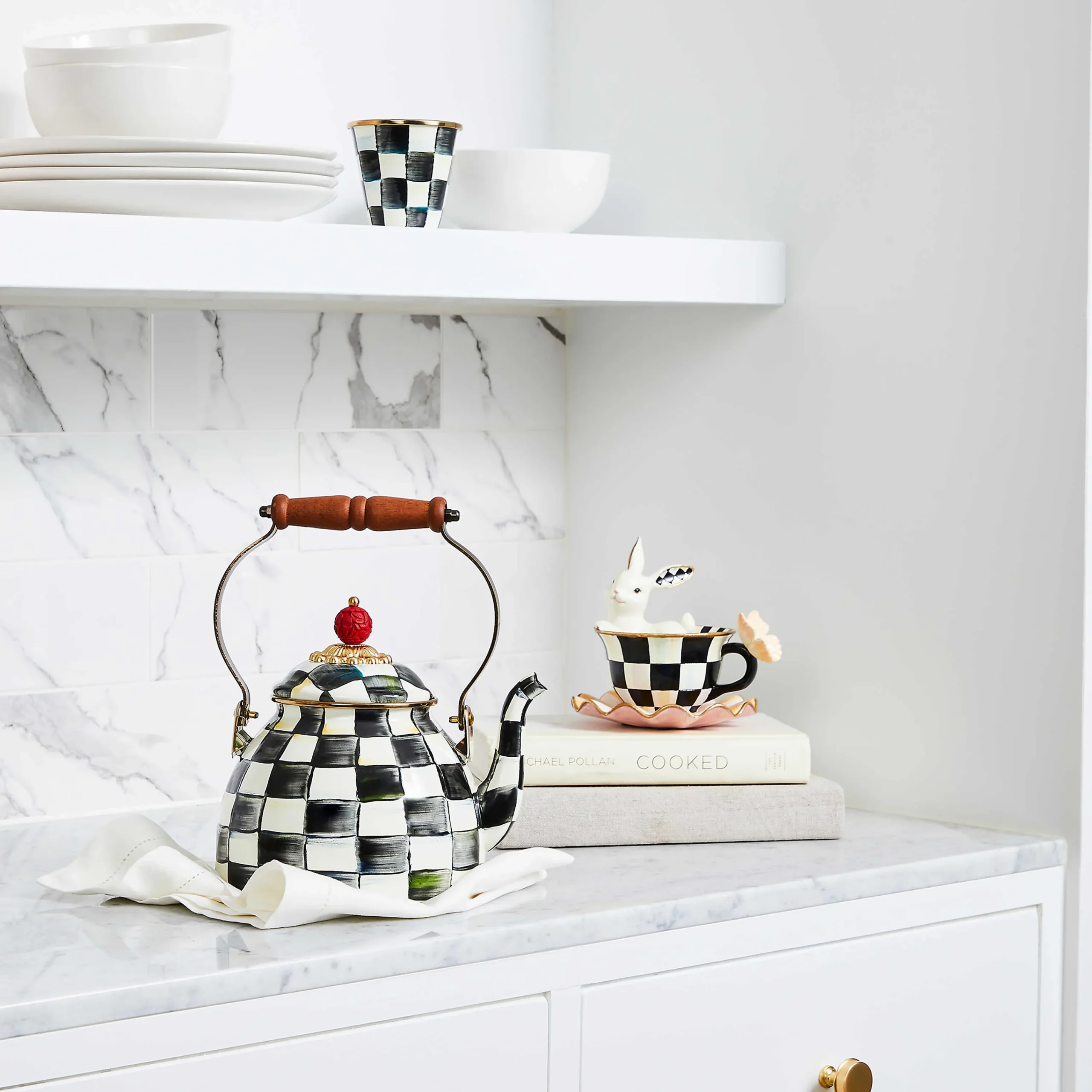 MacKenzie-Childs Easter|Spring<Teacup Bunny