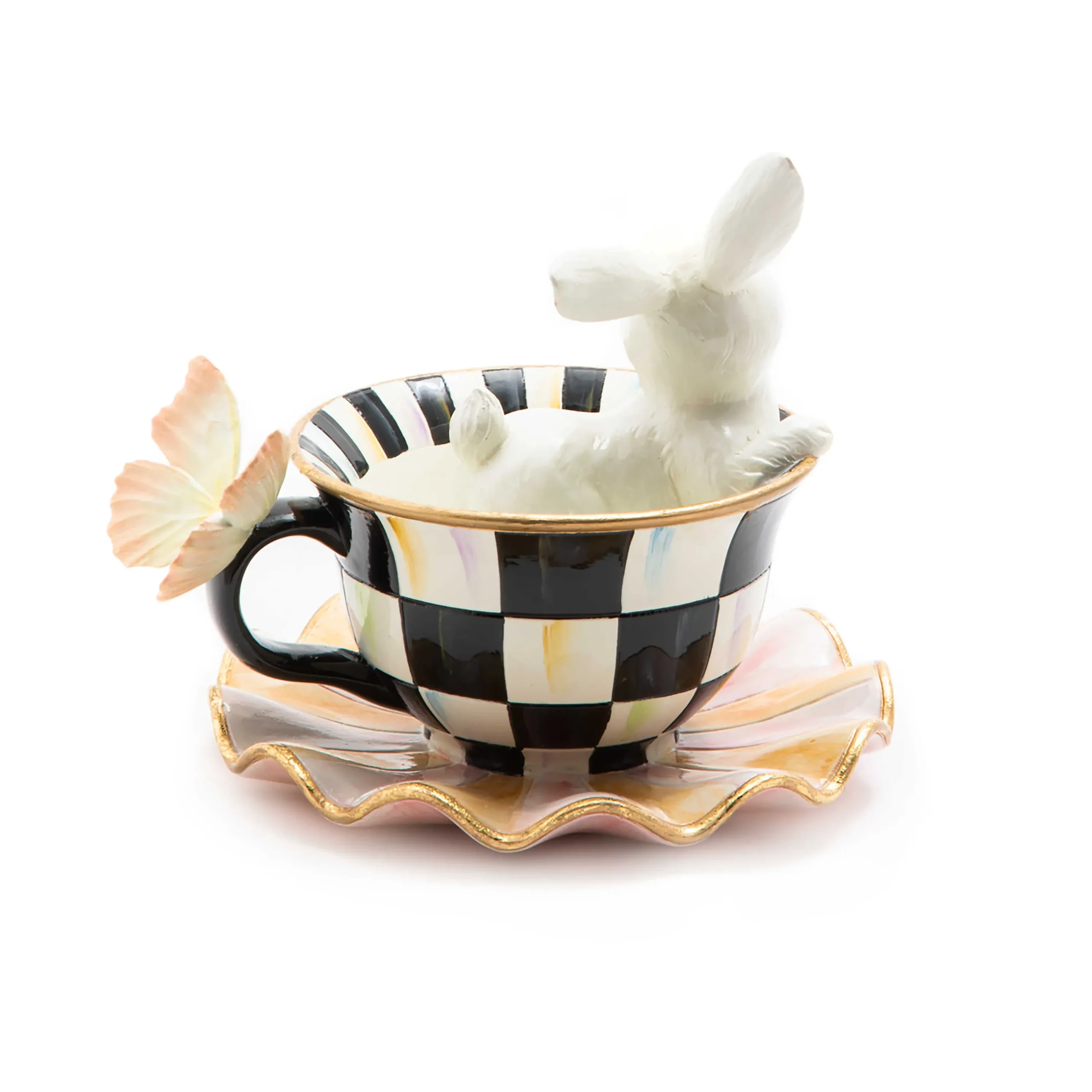 MacKenzie-Childs Easter|Spring<Teacup Bunny