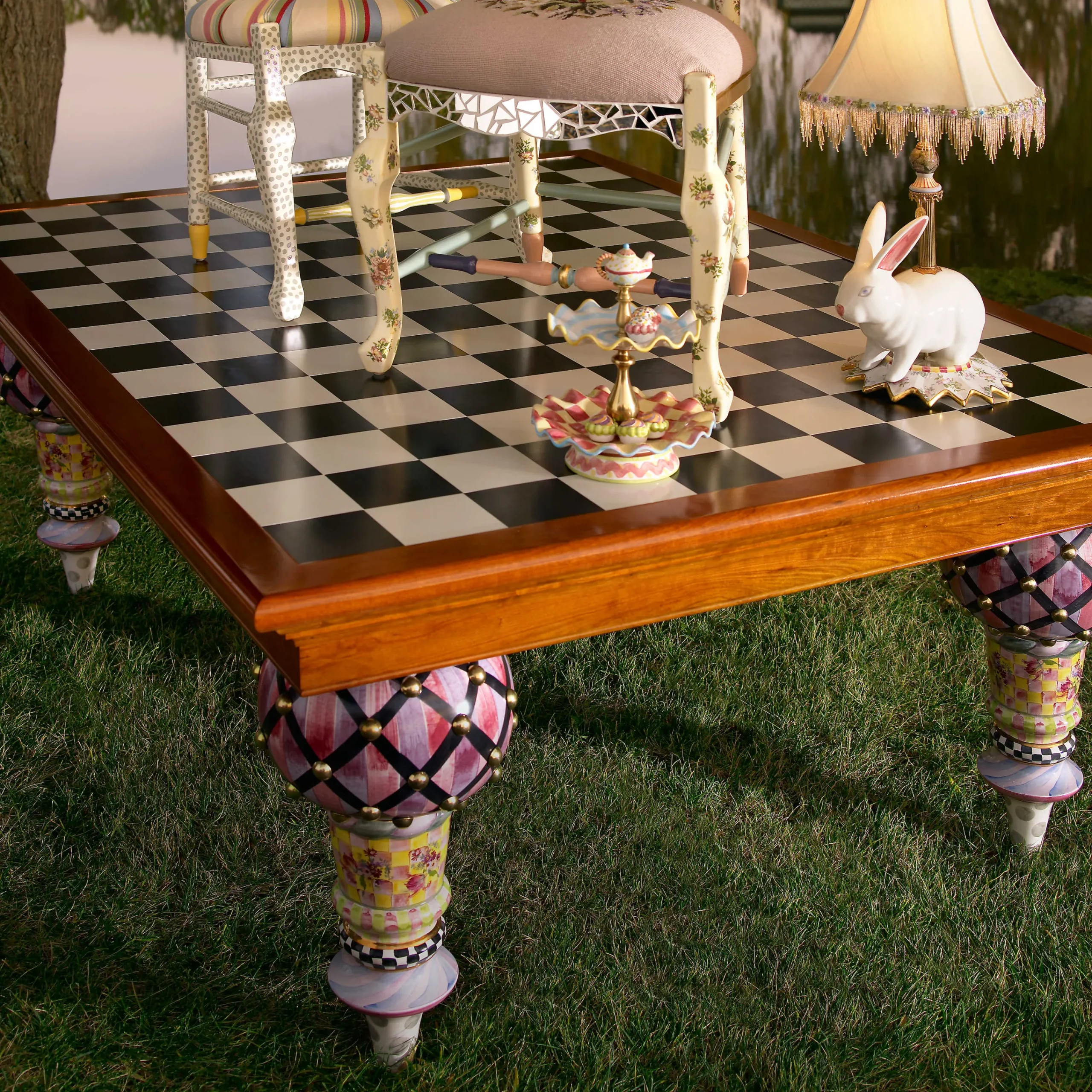 MacKenzie-Childs Dining Room & Kitchen<Train 6'6 x 6'6 Dining Table