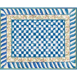 MacKenzie-Childs Rugs<Truly Royal Check 8' x 10' Washable Rug