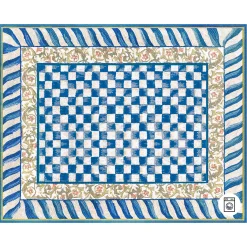 MacKenzie-Childs Rugs<Truly Royal Check 8' x 10' Washable Rug