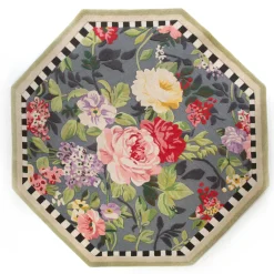 MacKenzie-Childs Rugs<Tudor Rose 6' Octagon Rug
