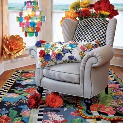 MacKenzie-Childs Rugs<Tudor Rose 5' x 8' Rug