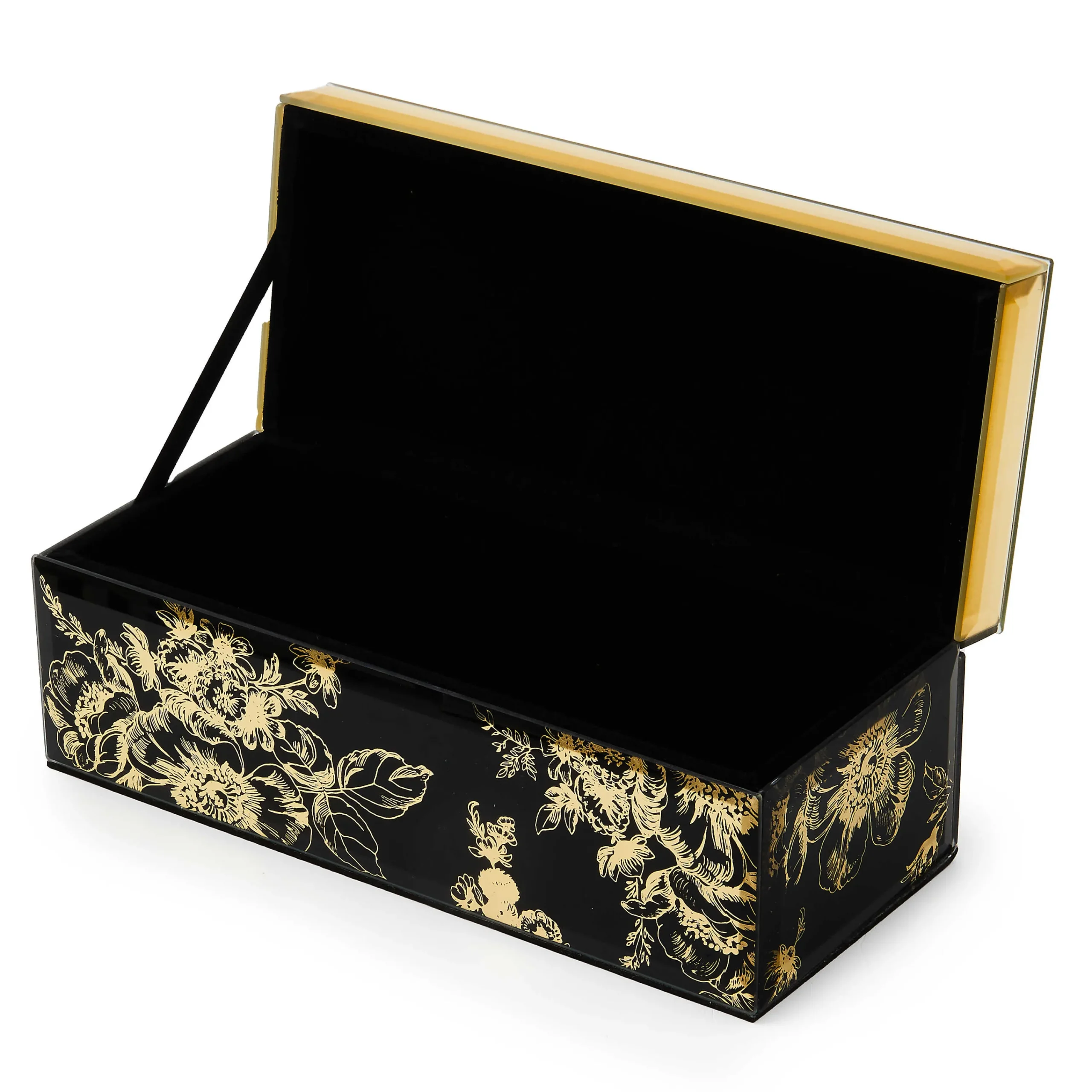MacKenzie-Childs Room Accents<Twilight Toile Decorative Box with Gold Hinged Lid