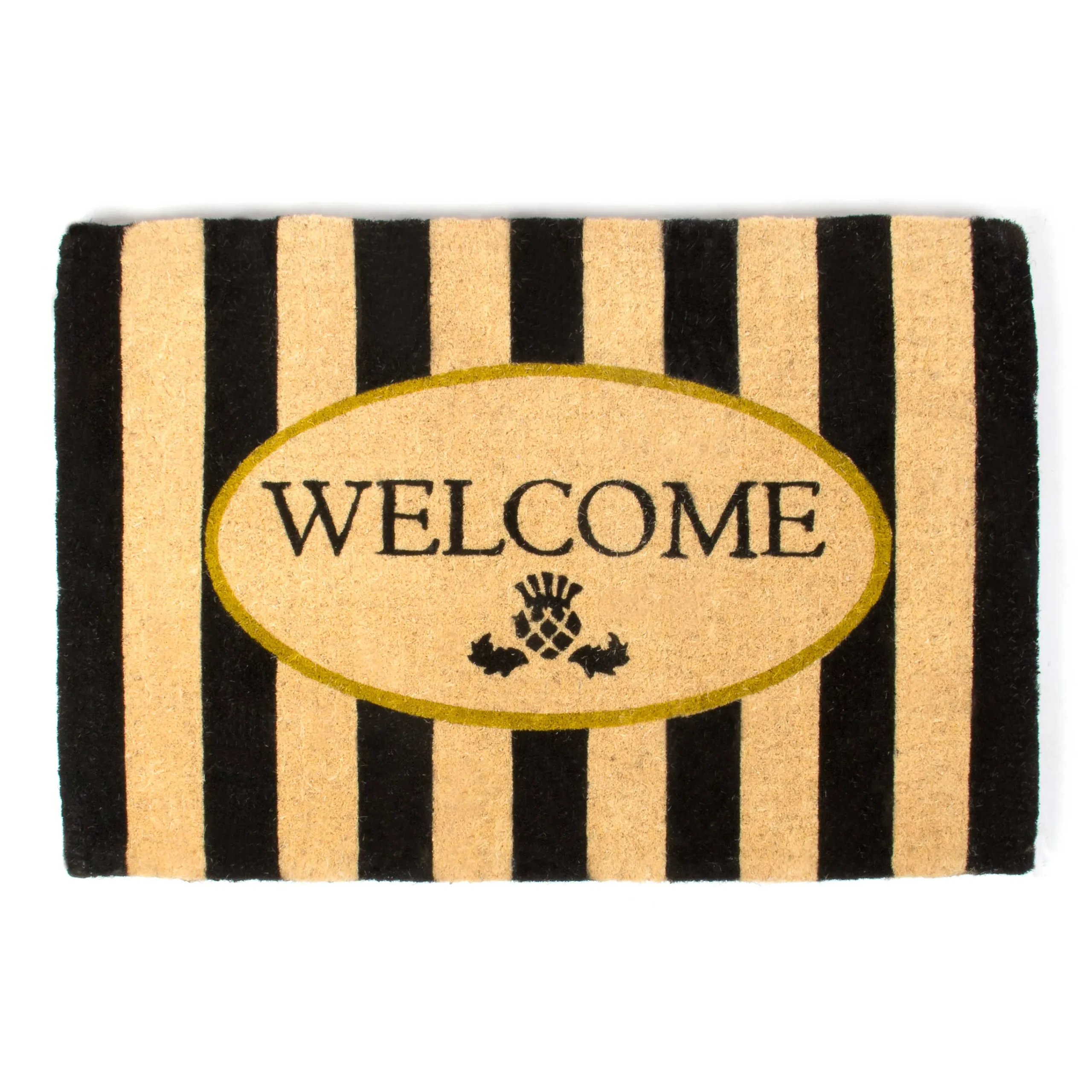 MacKenzie-Childs Rugs<Welcome Awning Stripe Entrance Mat