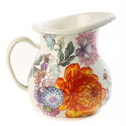 MacKenzie-Childs The Coffee Shop|Serveware<White Flower Market Creamer