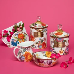 MacKenzie-Childs The Coffee Shop|Serveware<White Flower Market Creamer