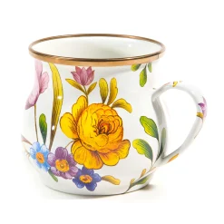 MacKenzie-Childs The Coffee Shop|Drinkware<White Flower Market Mug