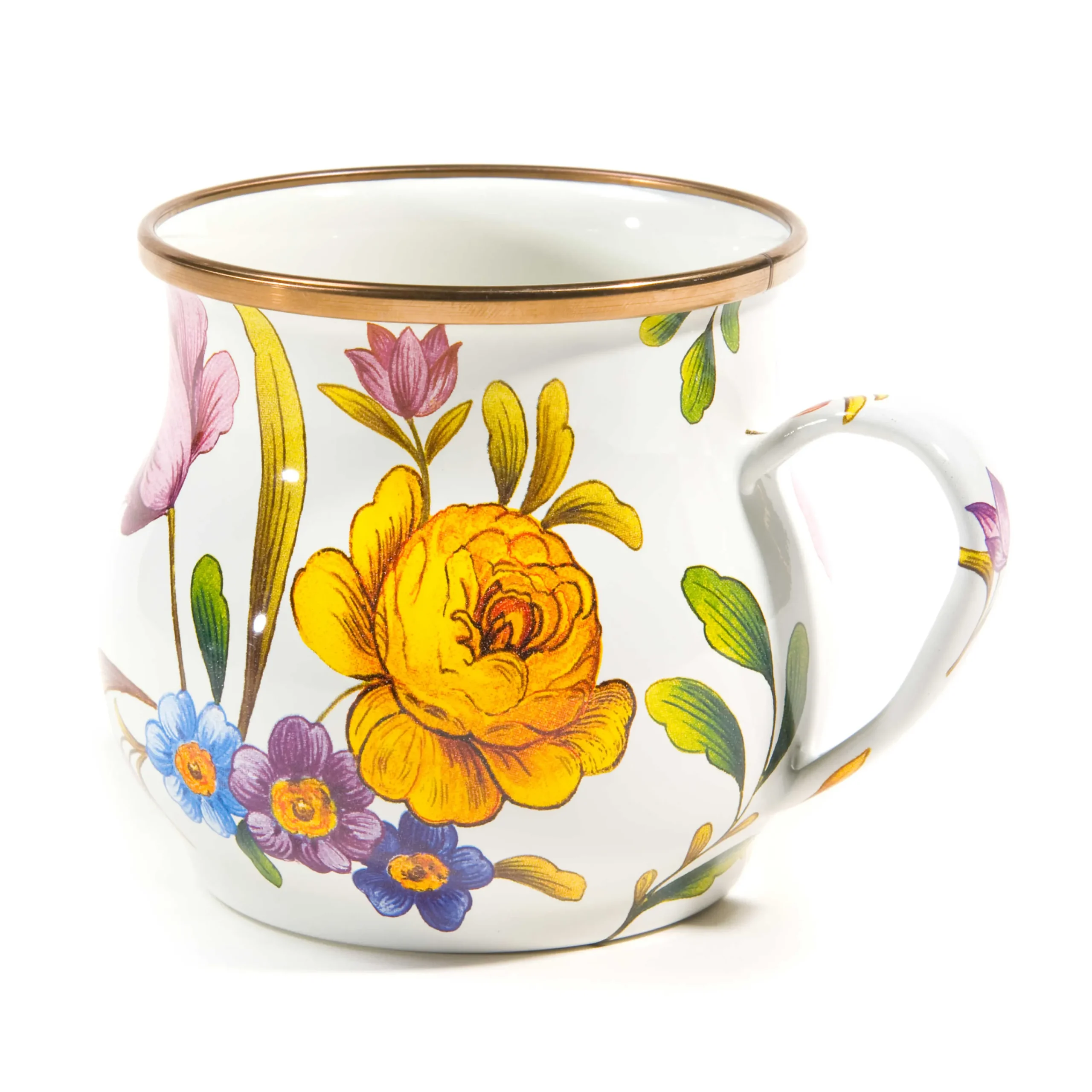 MacKenzie-Childs The Coffee Shop|Drinkware<White Flower Market Mug
