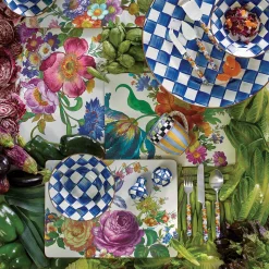 MacKenzie-Childs Table Accessories|Kitchen & Table Linens<White Flower Market Placemats, Set of 4