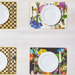 MacKenzie-Childs Table Accessories|Kitchen & Table Linens<White Flower Market Placemats, Set of 4