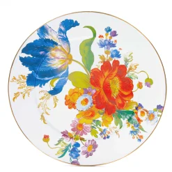 MacKenzie-Childs Bar Entertaining|Serveware<White Flower Market Serving Platter