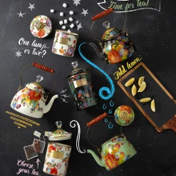 MacKenzie-Childs Room Accents|Kitchen Storage & Organization<White Flower Market Small Canister