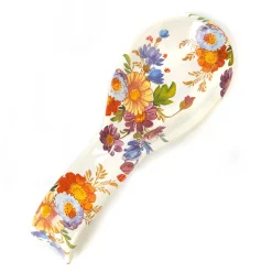 MacKenzie-Childs Kitchen Utensils & Tools<White Flower Market Spoon Rest