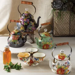 MacKenzie-Childs Bar Entertaining|Serveware<White Flower Market Triplicity