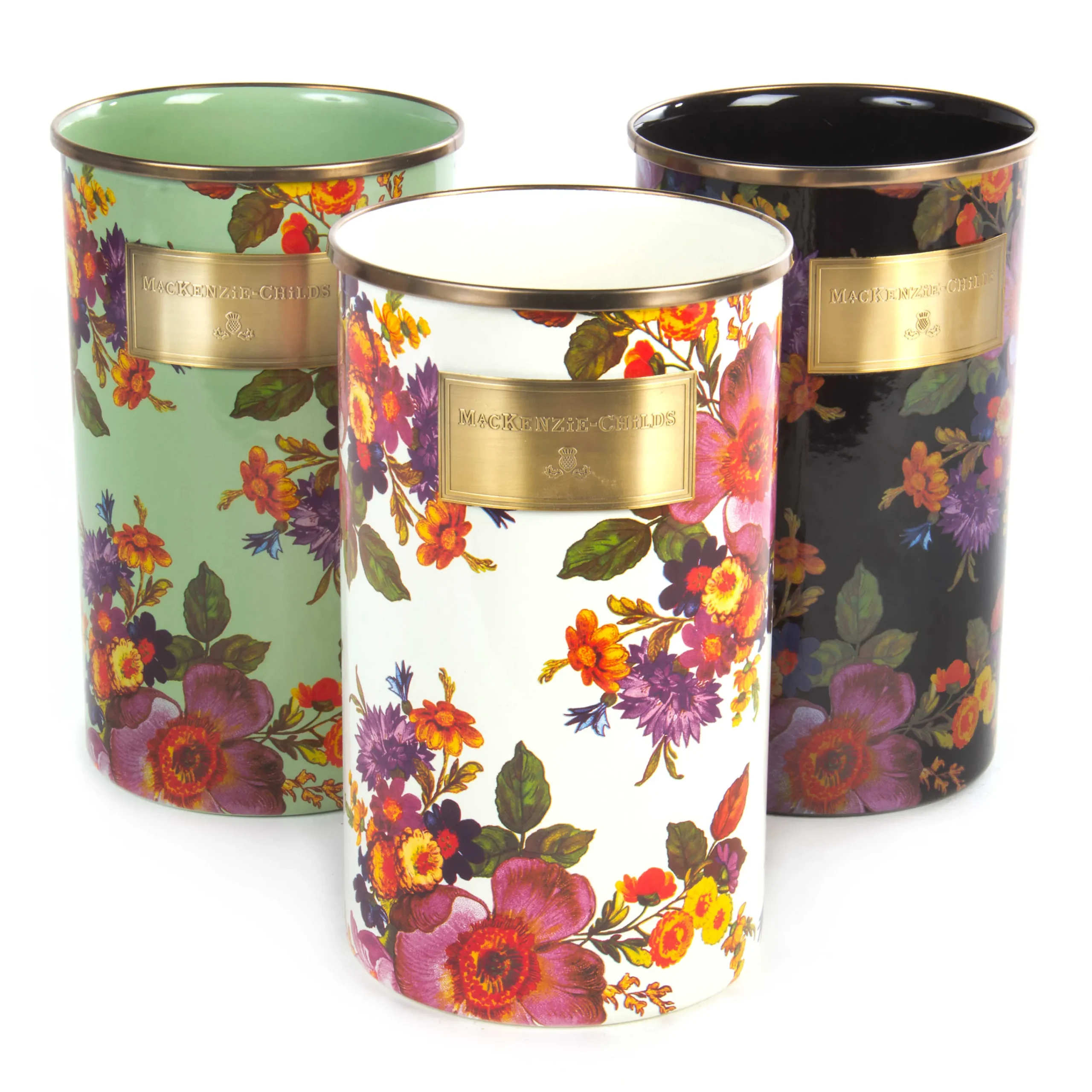 MacKenzie-Childs Kitchen Storage & Organization<White Flower Market Utensil Holder