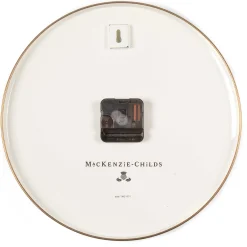 MacKenzie-Childs Room Accents<White Flower Market Wall Clock