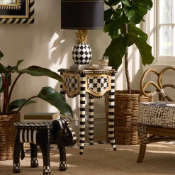 MacKenzie-Childs Entryway Furniture|Living Room<Wild Indoors Accent Table