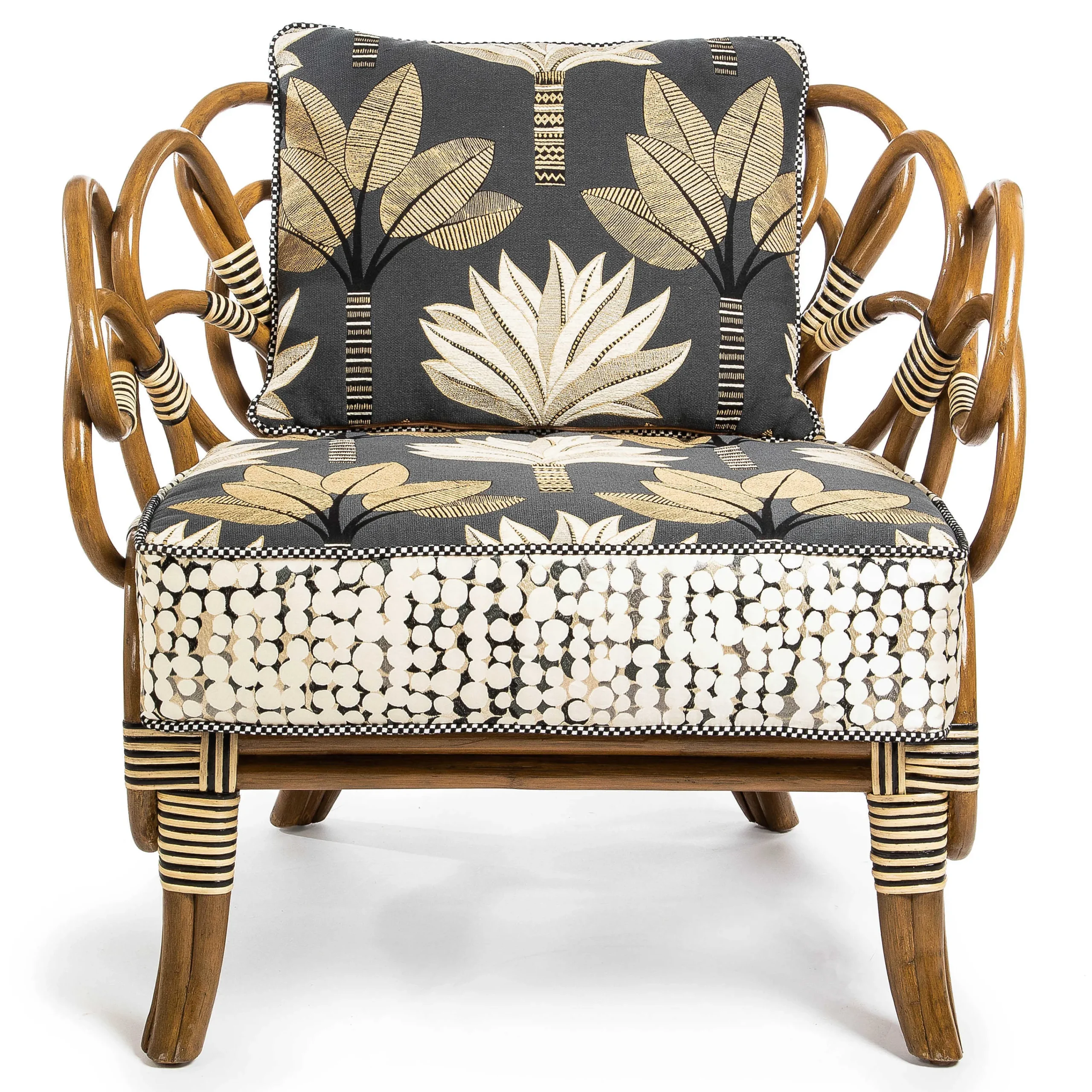 MacKenzie-Childs Living Room<Wild Indoors Rattan Chair