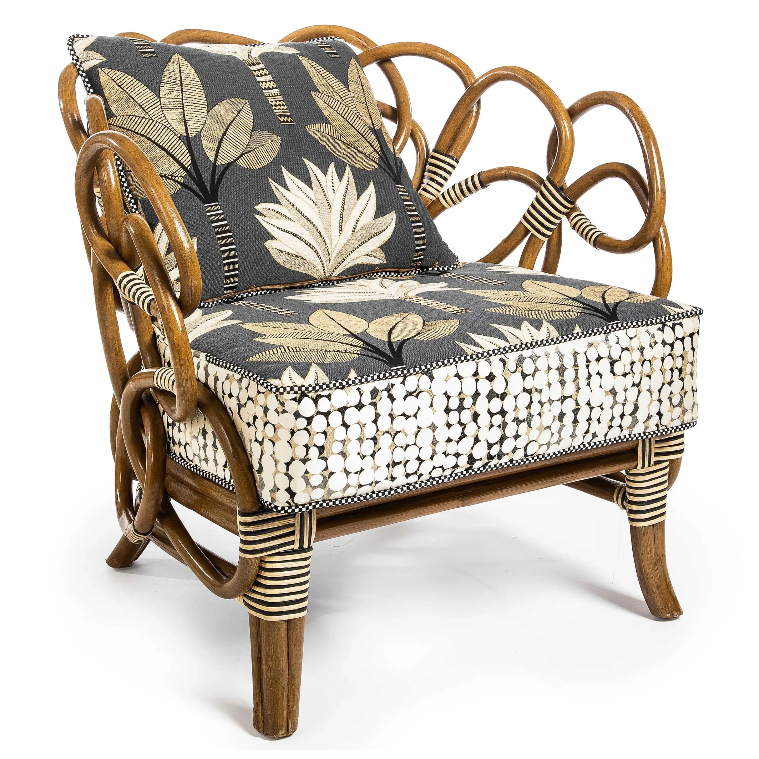 MacKenzie-Childs Living Room<Wild Indoors Rattan Chair