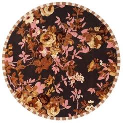 MacKenzie-Childs Rugs<Wild Rose Floral 6' Round Rug