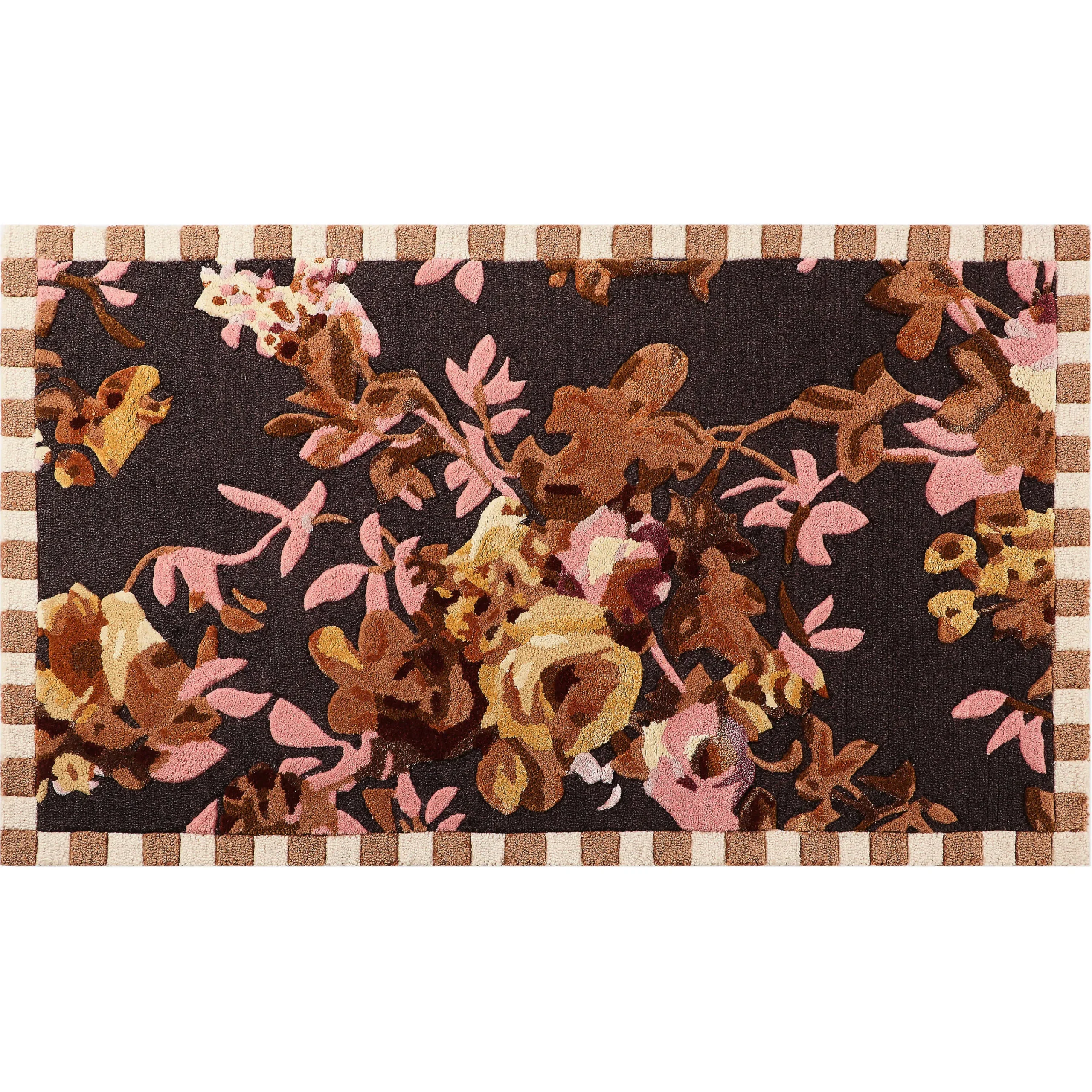 MacKenzie-Childs Rugs<Wild Rose Floral 2'3 x 3'9 Rug