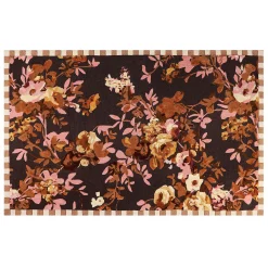 MacKenzie-Childs Rugs<Wild Rose Floral 5' x 8' Rug