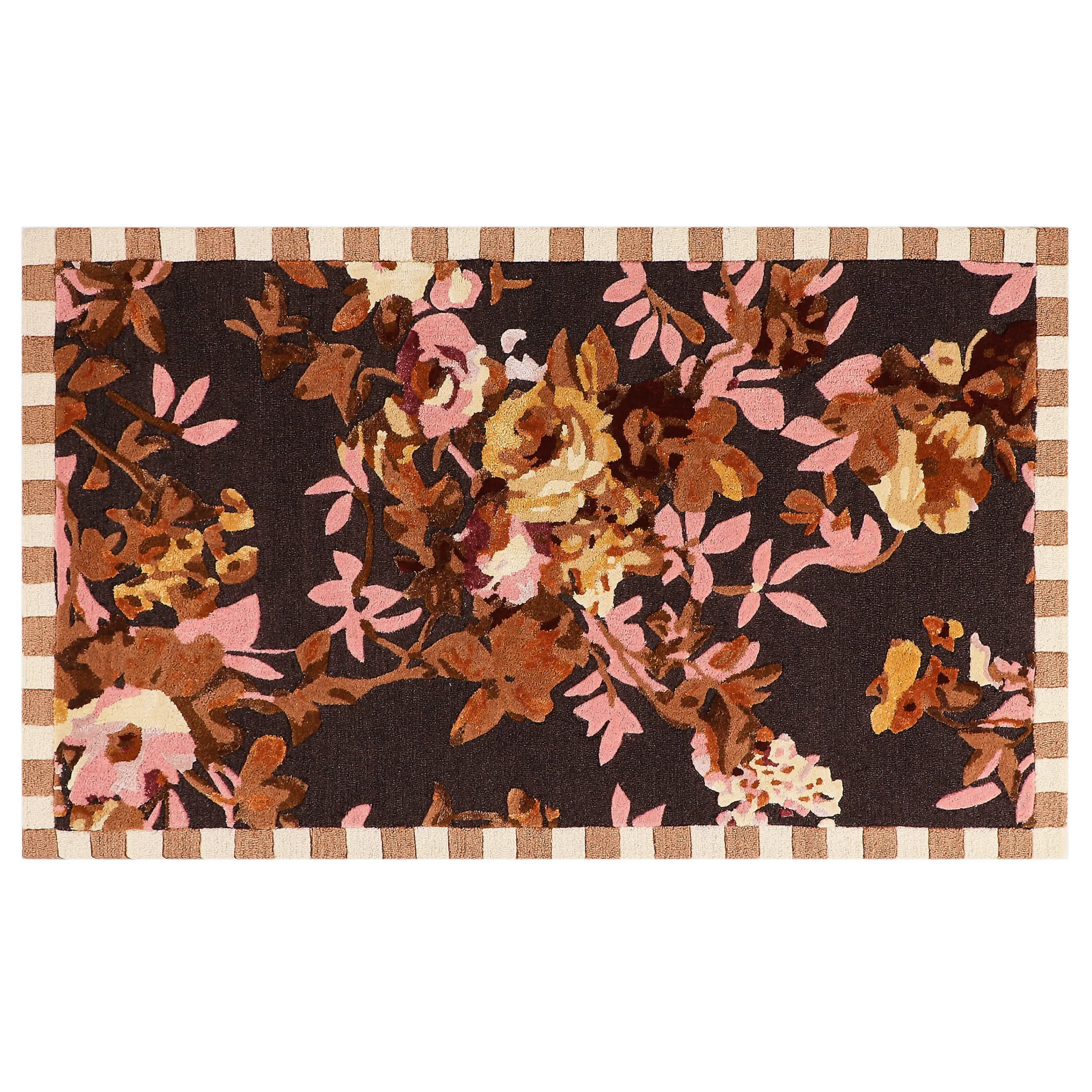 MacKenzie-Childs Rugs<Wild Rose Floral 3' x 5' Rug