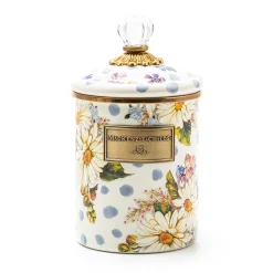 MacKenzie-Childs Kitchen Storage & Organization<Wildflowers Blue Enamel Medium Canister