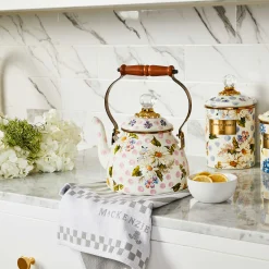 MacKenzie-Childs Kitchen Storage & Organization<Wildflowers Blue Enamel Medium Canister