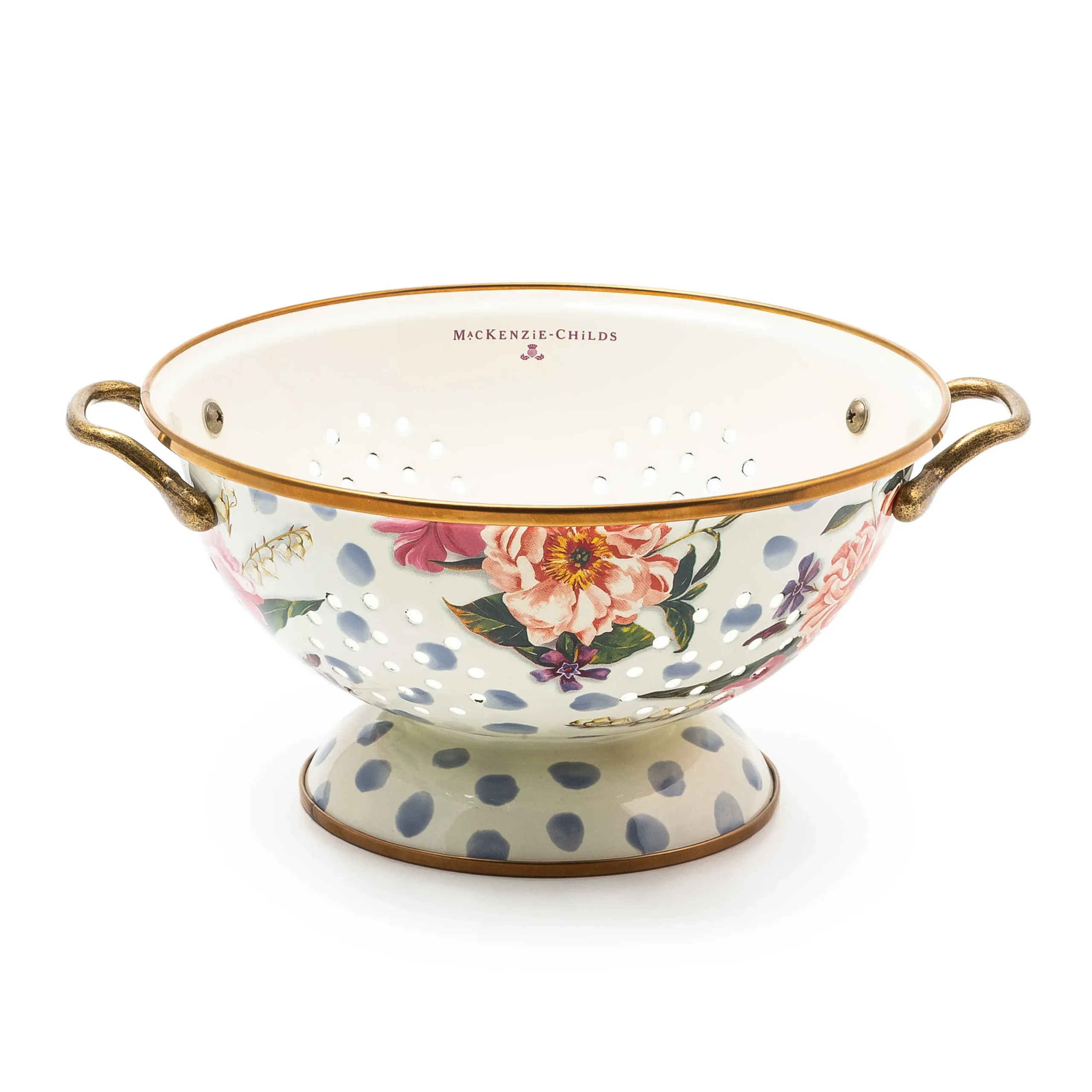 MacKenzie-Childs Kitchen Utensils & Tools<Wildflowers Blue Large Colander