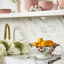 MacKenzie-Childs Kitchen Utensils & Tools<Wildflowers Blue Large Colander