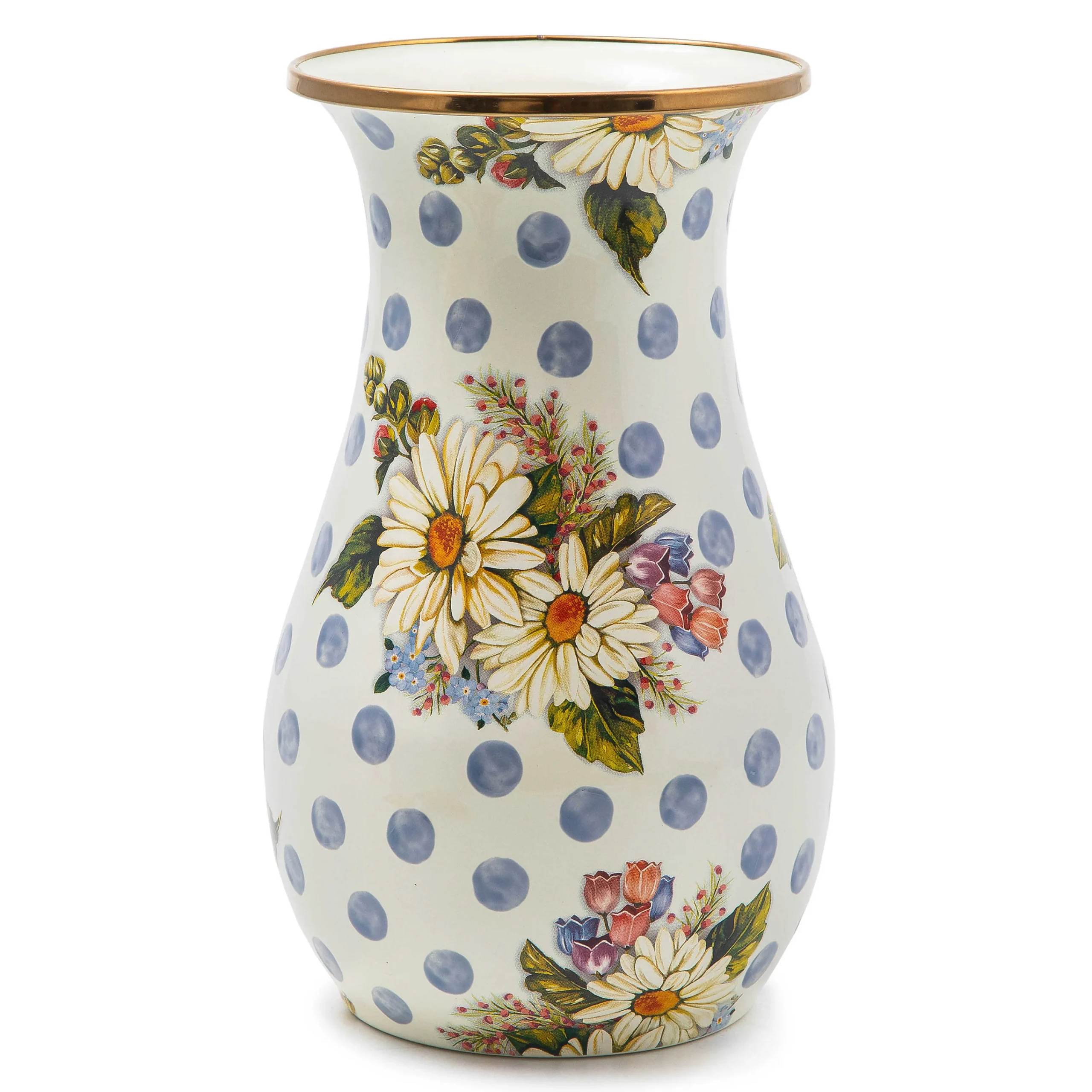 MacKenzie-Childs Spring|Greenery & Florals<Wildflowers Blue Tall Vase