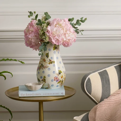 MacKenzie-Childs Spring|Greenery & Florals<Wildflowers Blue Tall Vase