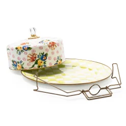 MacKenzie-Childs Serveware<Wildflowers Pink Cake Carrier
