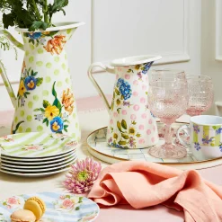 MacKenzie-Childs Bar Entertaining|Serveware<Wildflowers Pink Medium Practical Pitcher