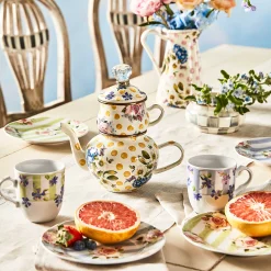 MacKenzie-Childs Kitchen & Table Linens<Wildflowers Yellow High Tea