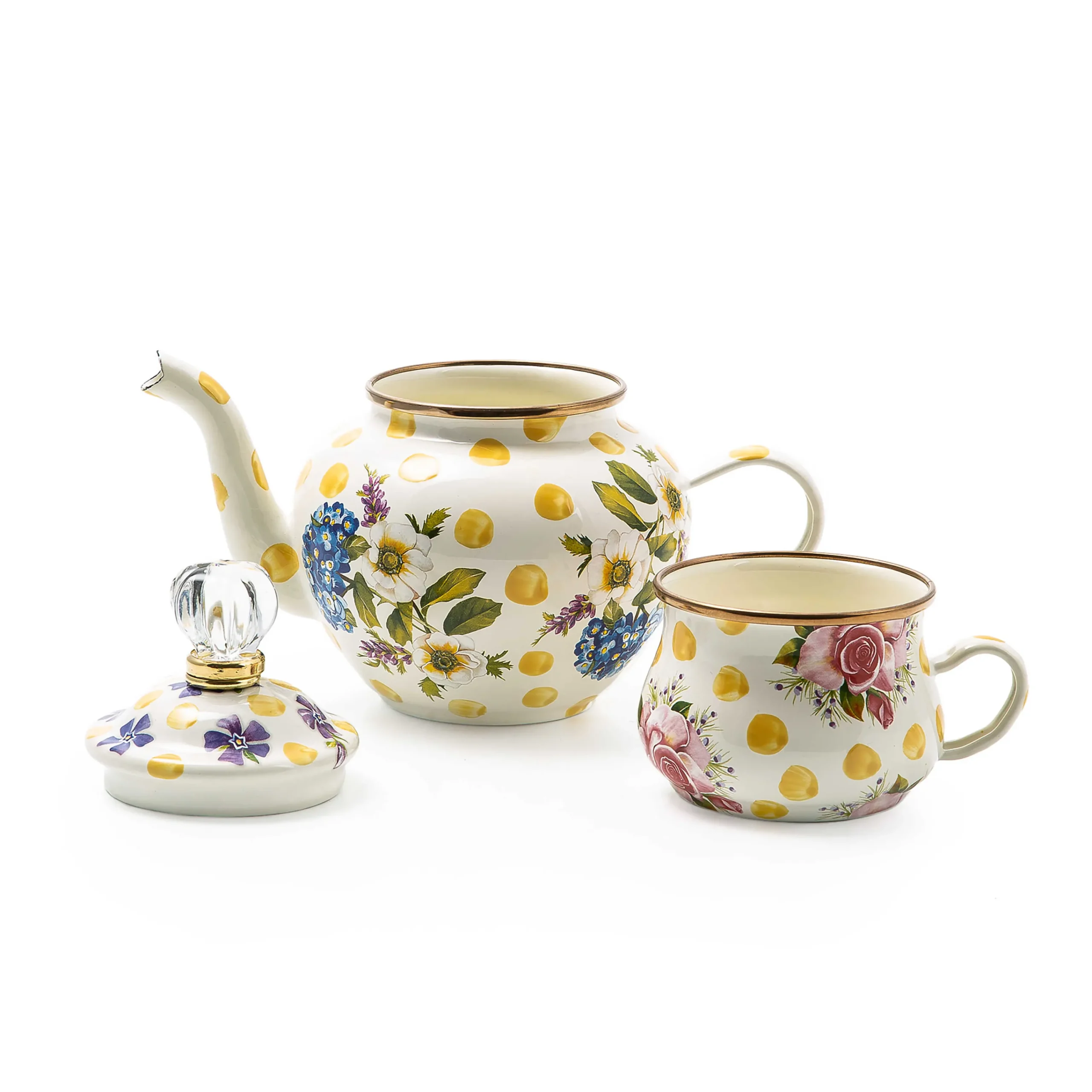 MacKenzie-Childs Kitchen & Table Linens<Wildflowers Yellow High Tea
