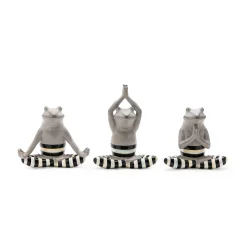 MacKenzie-Childs Room Accents<Yoga Frogs, Set of 3