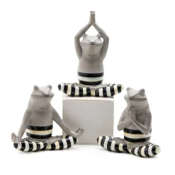 MacKenzie-Childs Room Accents<Yoga Frogs, Set of 3